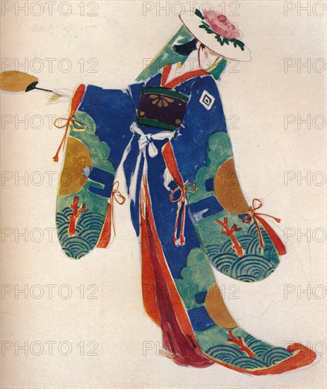 'Costume Design for a Lady of the Chorus, in The Mikado', c1926. Artist: Charles S Ricketts.