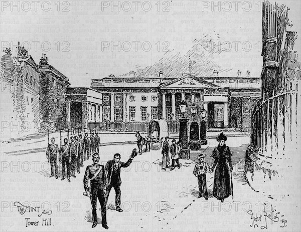 The Royal Mint, London, 19th century (1906). Artist: Herbert Railton.