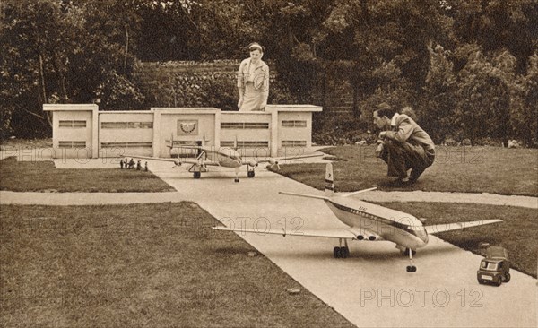 The Airport, the Model Village, West Cliff, Ramsgate, Kent, c1950s. Artist: Unknown.