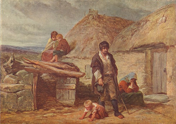 'An Irish Eviction', 1850 (1906). Artist: Frederick Goodall.