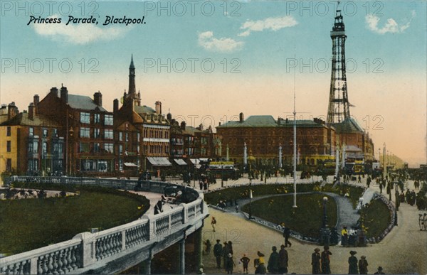 Princess Parade, Blackpool, c1915. Artist: Unknown.