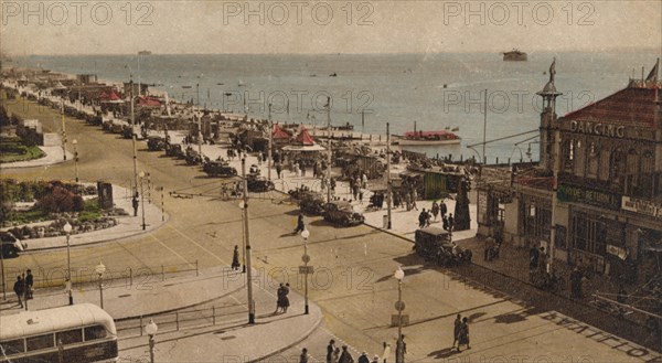Clarence Esplanade and Pier, Southsea, Hampshire, c1930s. Artist: Unknown.