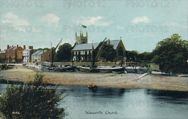 Isleworth Church, London, c1905. Artist: Unknown.