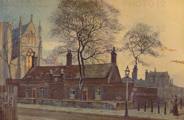 'Butler's Almshouses, Westminster',  London, 1879 (1926). Artist: John Crowther.