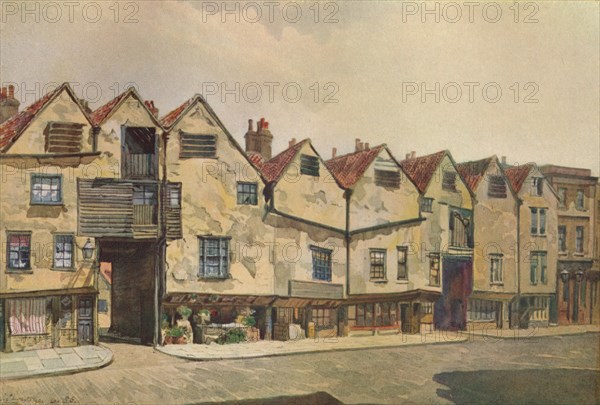 'Ancient Tenements in Bermondsey Street', Bermondsey, London, 1886 (1926). Artist: John Crowther.