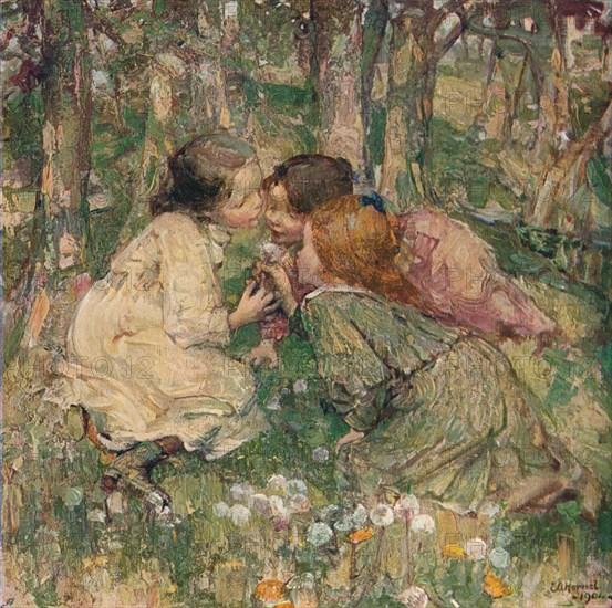 'What's O'Clock?', c1904. Artist: Edward Atkinson Hornel.