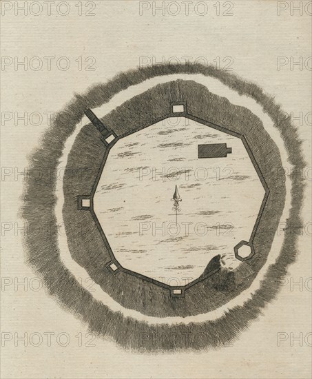 'Plan of Oxford Castle', 1786. Artist: Thornton.