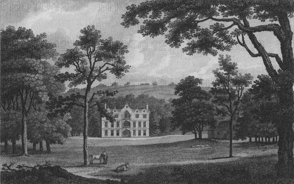 'Denton Court, the Seat of Samuel Egerton Brydges, Esq.', 1719. Artist: J Newton.