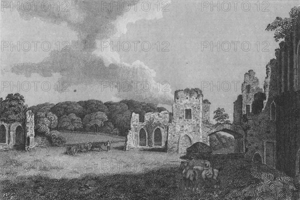 'View of part of the Ruins of the Abbey of St. Agatha: near Eastby, Yorkshire', 1791. Artist: Unknown.