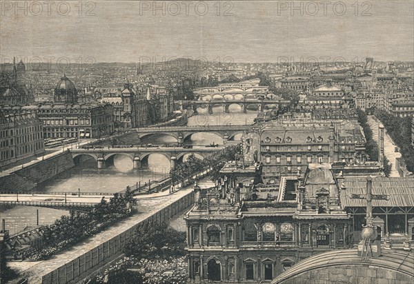 'View of Paris, Showng The Seven Bridges', 1882. Artist: Unknown.