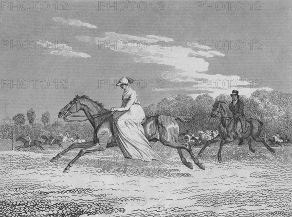 'The Lady at Egham Races', c1810. Artist: Richard Barrett Davis.