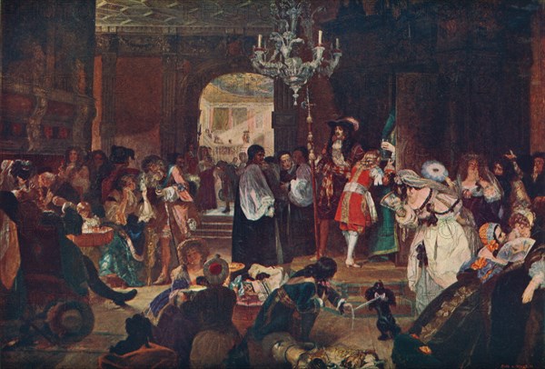 'Antechamber at Whitehall during the Dying Moments of Charles II, 1685' (1905). Artist: Unknown.