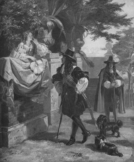 Charles II and Nell Gwynn, 17th century (1905). Artist: Unknown.