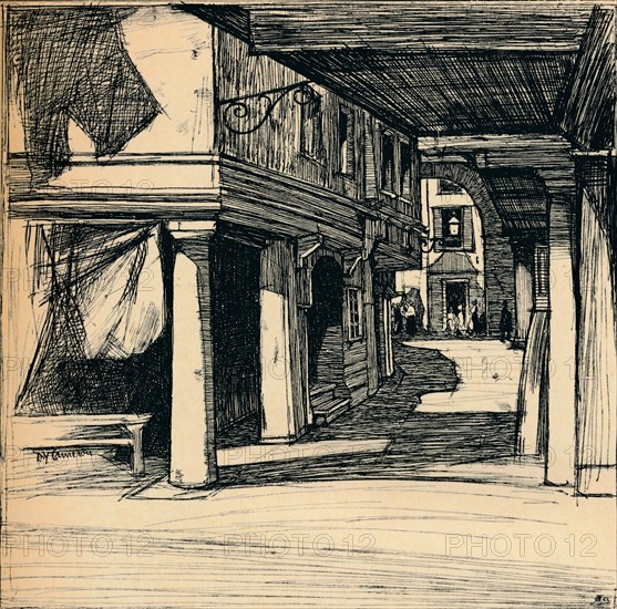 'Venetian Street', 1900. Artist: David Young Cameron.