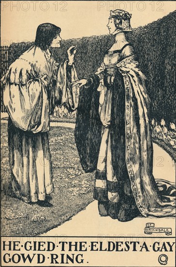 'llustration to The Twa Sisters o' Binnorie, c1900. Artist: Eleanor Fortescue-Brickdale.