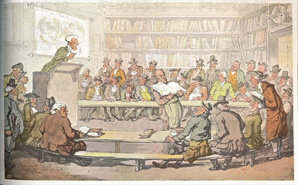 'A Book Auction', c1810. Artists: Otto Limited, Thomas Rowlandson.