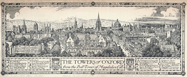 'The Towers of Oxford', 1905. Artist: Edmund Hort New.