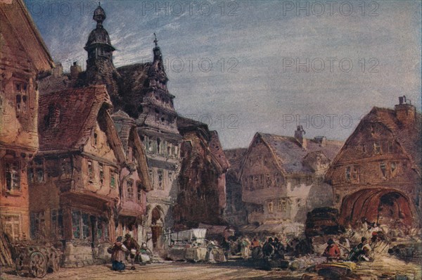'Giessen on the Lahn', c1874. Artist: William Callow.