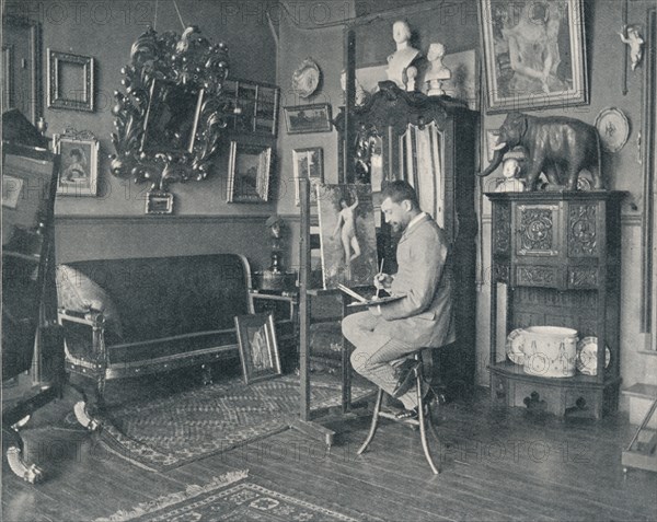 'Henri Gervex in his Studio', c1897. Artist: Unknown.