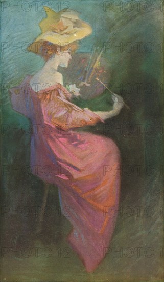 'La Peinture', c1893. Artist: Jules Cheret.