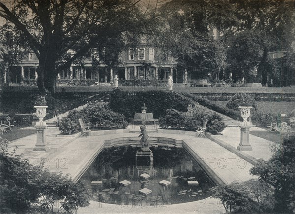 'Lily Basin and West Front; The Hill, Hampstead Heath', c1900. Artist: Unknown.