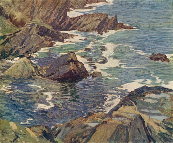 'A Cornish Cove', c1912. Artist: Elmer Schofield.
