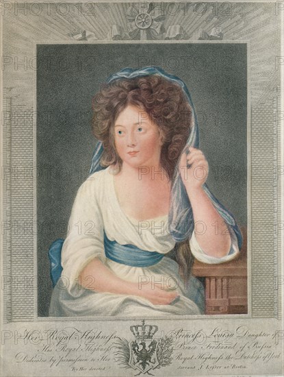 'Her Royal Highness Princess Louisa, Daughter of His Royal Highness Prince Ferdinand of Prussia', 19 Creator: Joseph Collyer.