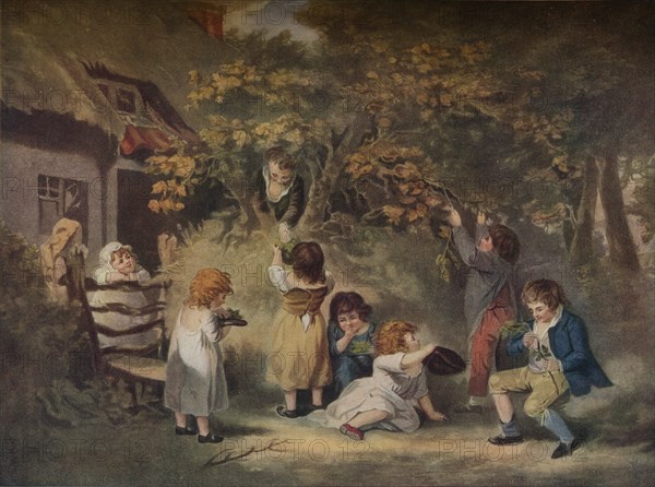 'Children Nutting', c1783. Artist: Edward Dayes.