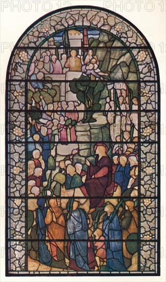 'Christ's Entry Into Jerusalem, Window in the Church of St. Peter, Vere Street, London', c1883. Artist: Sir Edward Coley Burne-Jones.