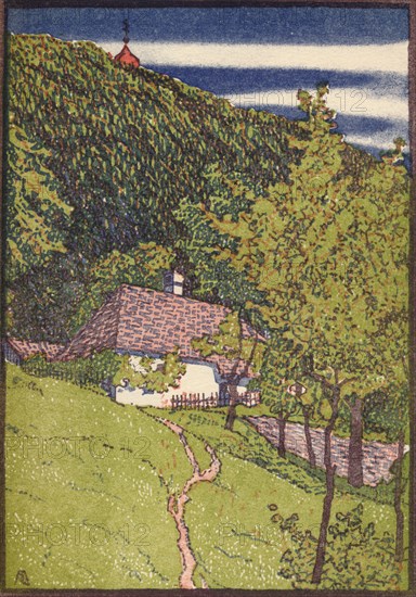 'A coloured wood engraving', c1910. Artist: Rudolf Junk.