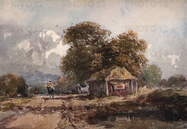 'The Cart Shed', 1841. Artist: David Cox the elder.