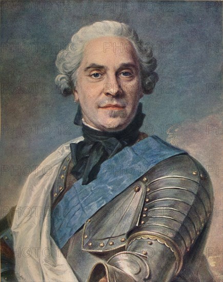 'Marechal de Saxe', c1748. Artist: Maurice-Quentin de La Tour.