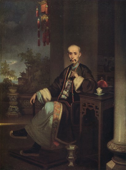 'How Qua, Head of the Hong Merchants in Canton', c1830. Artist: George Chinnery.