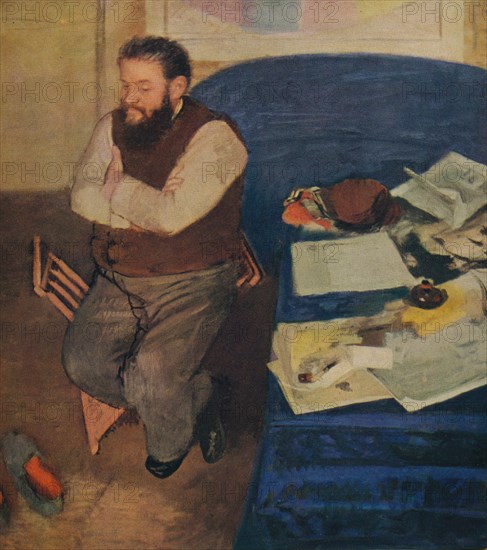 'Diego Martelli', 1879. Artist: Edgar Degas.