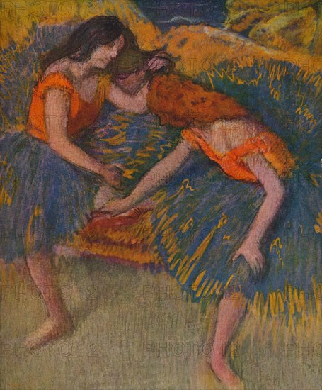 'Deux Danseuses Corsages Jaunes', c1902. Artist: Edgar Degas.
