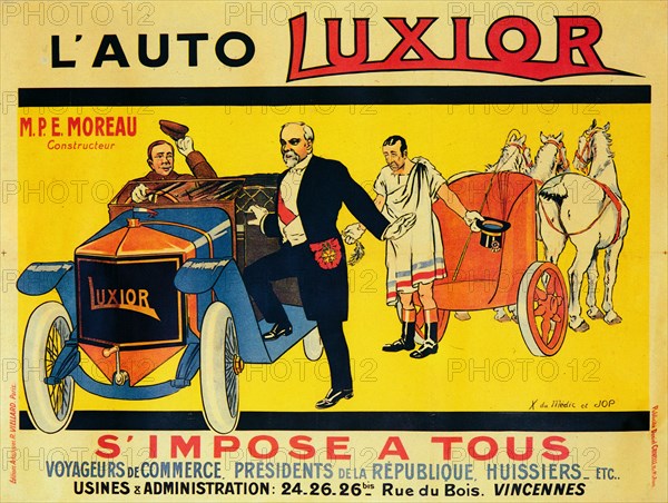 Advertisement for Luxior cars, c1912-1914. Artist: Unknown.