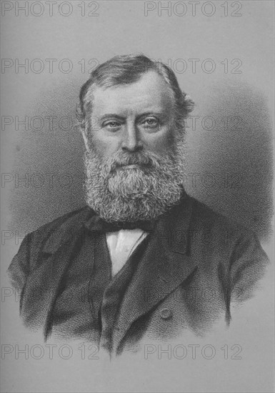 William Edward Forster, British industrialist, philanthropist and politician, c1880 (1883).  Artist: Unknown.