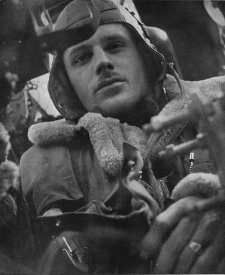 Bomber Command pilot, 1941. Artist: Unknown.