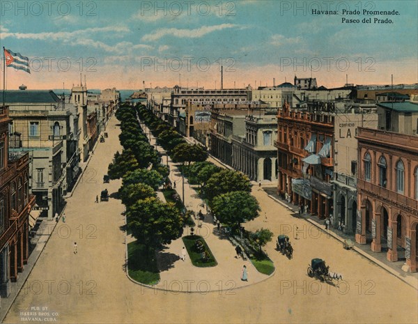 Paseo del Prado, Havana, Cuba, c1920. Artist: Unknown.