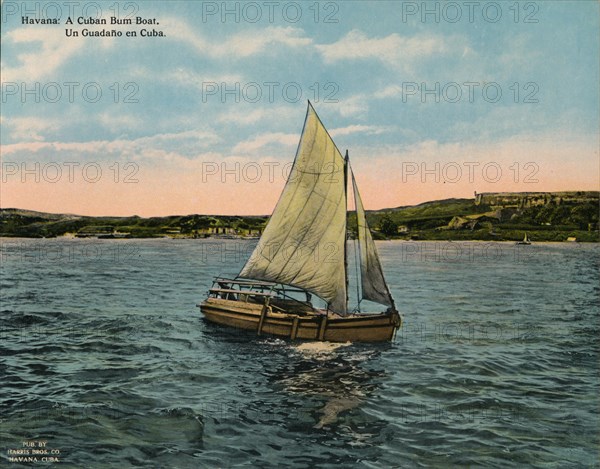 A Cuban bumboat, Havana, c1920. Artist: Unknown.