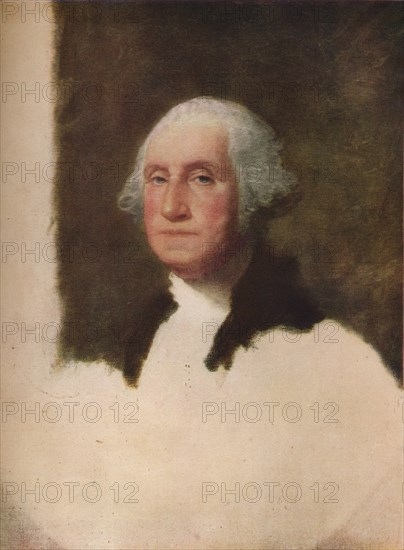 'George Washington (The Athenaeum)', 1796, (1932). Artist: Gilbert Charles Stuart.