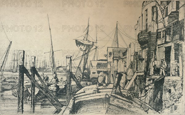 'Limehouse', 1859, (1904). Artist: James Abbott McNeill Whistler.