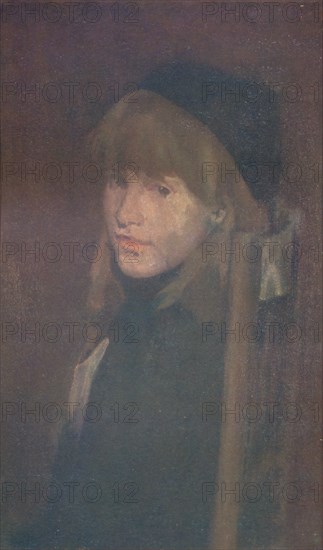 'Brown and Gold, Lillie In Our Alley', 1896 (1904). Artist: James Abbott McNeill Whistler.