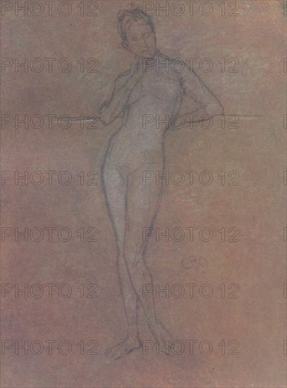 'A Nude Study', c1872, (1904). Artist: James Abbott McNeill Whistler.