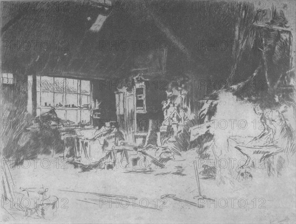 'The Smithy', 1880, (1904). Artist: James Abbott McNeill Whistler.