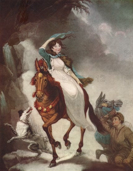 'The Alpine Traveller', 1804. Artist: James Ward.