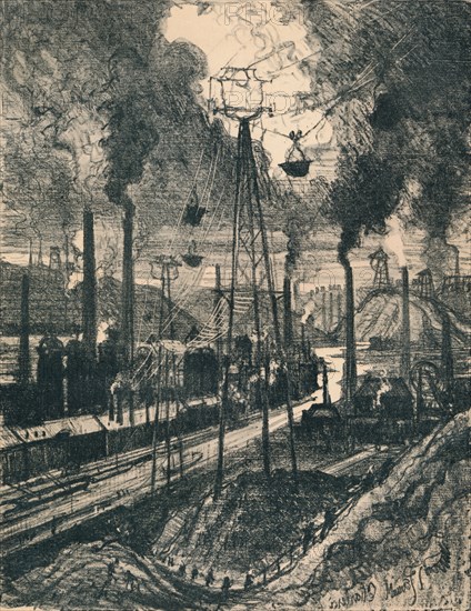 'Charleroi', 1911, (1914). Artist: Joseph Pennell.