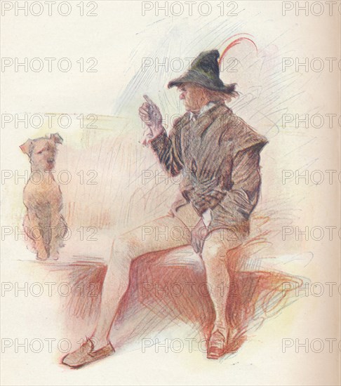 'Launce and his Dog', 1903, (1903). Artist: Philip William May.