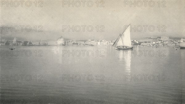 'In the Harbour, Palma, Majorca', c1927, (1927). Artist: Reginald Belfield.