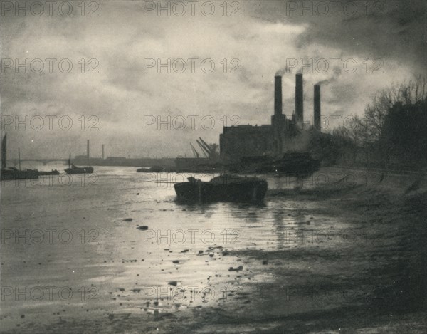 'Chelsea Power Station', c1927, (1927). Artist: Reginald Belfield.